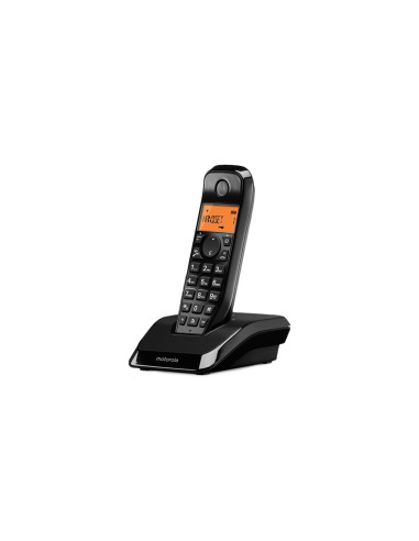 Motorola S1201 Teléfono DECT Identificador de llamadas Negro