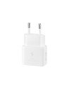 SAMSUNG POWER WALL CHARGER 25W USB-C WHITE + CABLE USB-C TO USB-C WHITE EP-T2510XWEGEU
