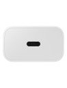 SAMSUNG POWER WALL CHARGER 25W USB-C WHITE + CABLE USB-C TO USB-C WHITE EP-T2510XWEGEU