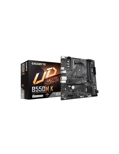 GIGABYTE B550M K Placa base - Procesadores AMD Ryzen 5000, hasta 4733