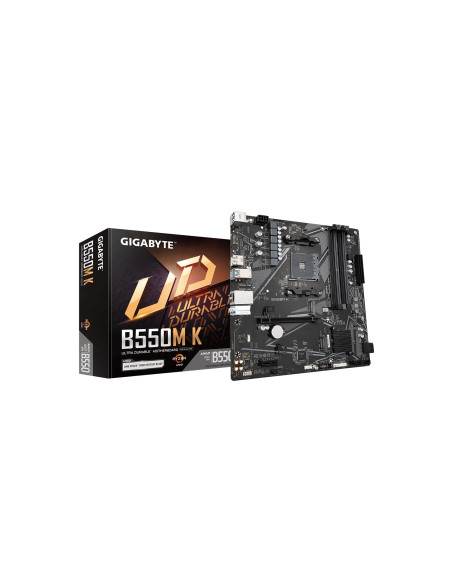 GIGABYTE B550M K Placa base - Procesadores AMD Ryzen 5000, hasta 4733