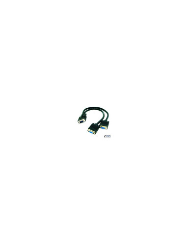 Nanocable CABLE BIFURCADOR SVGA HDB15/M-2xHDB15/H 45 CM