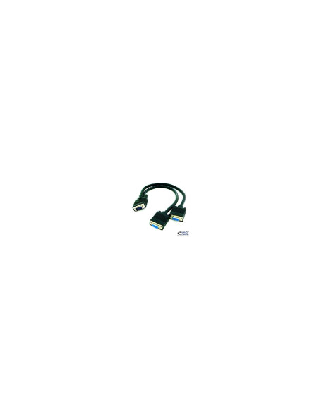 Nanocable CABLE BIFURCADOR SVGA HDB15/M-2xHDB15/H 45 CM