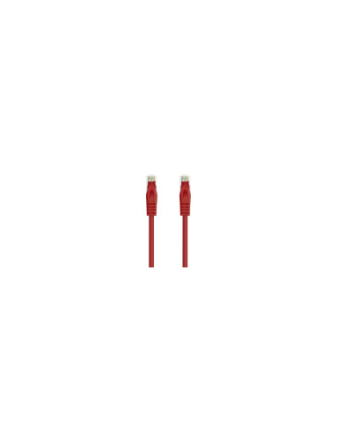 Nanocable Cable de red latiguillo RJ45 LSZH Cat.6A UTP AWG24, Rojo,