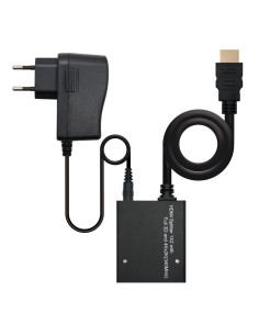 Nanocable HDMI DUPLICADOR V1.3 1X2 CON ALIM. Y PIGTAIL 50 CM