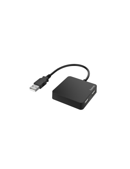 Hama | HUB USB 2.0 con 4 Puertos (Concentrador USB con 4 USB A,