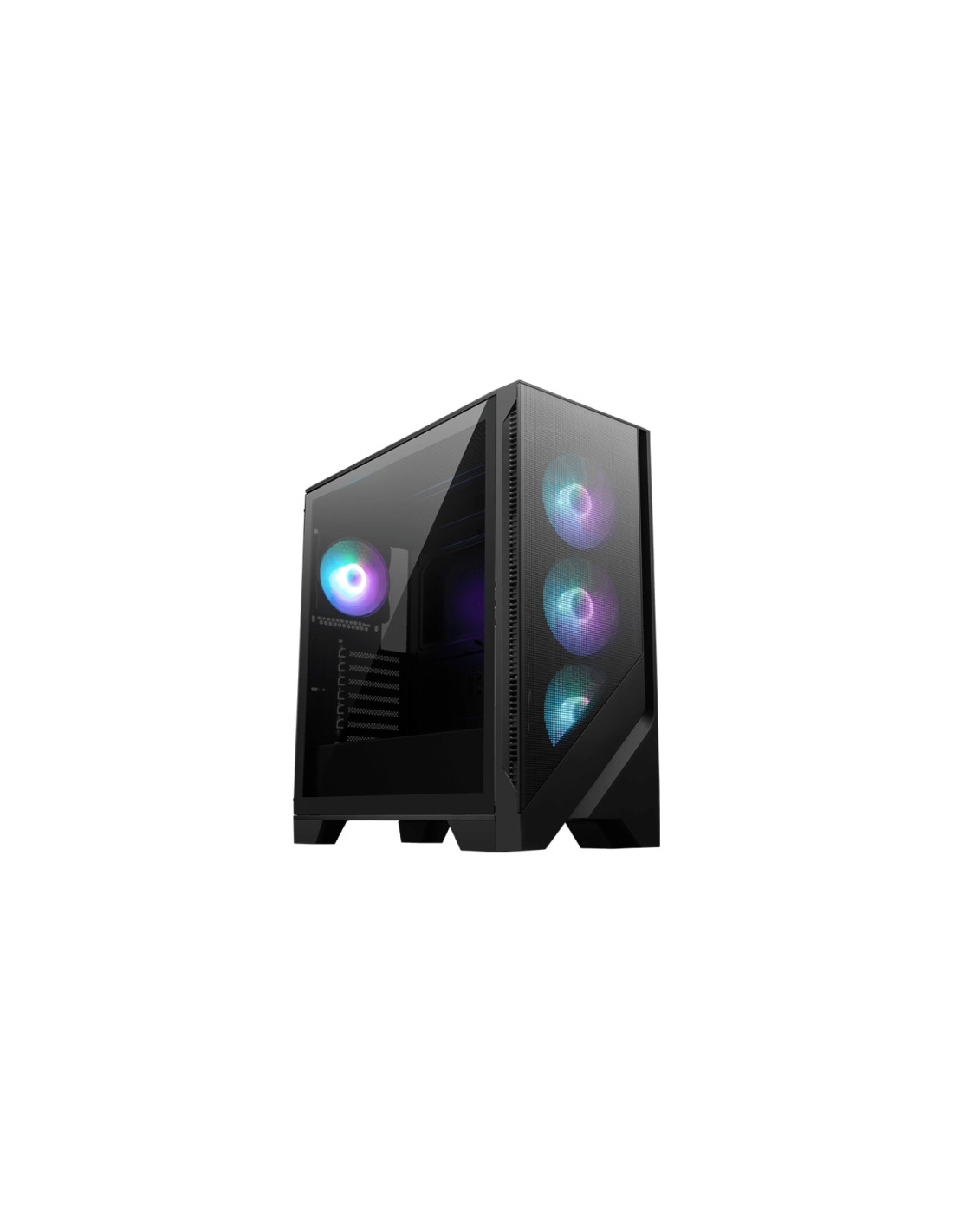 MSI MAG FORGE 320R AIRFLOW carcasa de ordenador Micro Torre Negro, Transparente