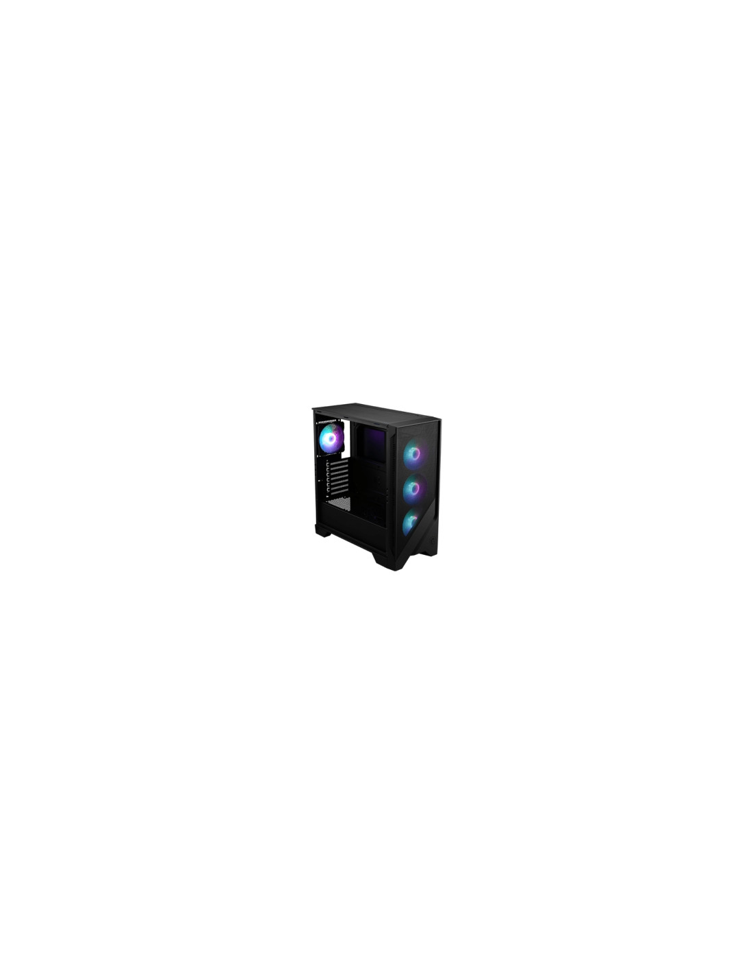 MSI MAG FORGE 320R AIRFLOW carcasa de ordenador Micro Torre Negro, Transparente