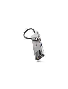 NGS NGS-HUB-0140 hub de interfaz USB 2.0 Type-C 5000 Mbit/s Aluminio,