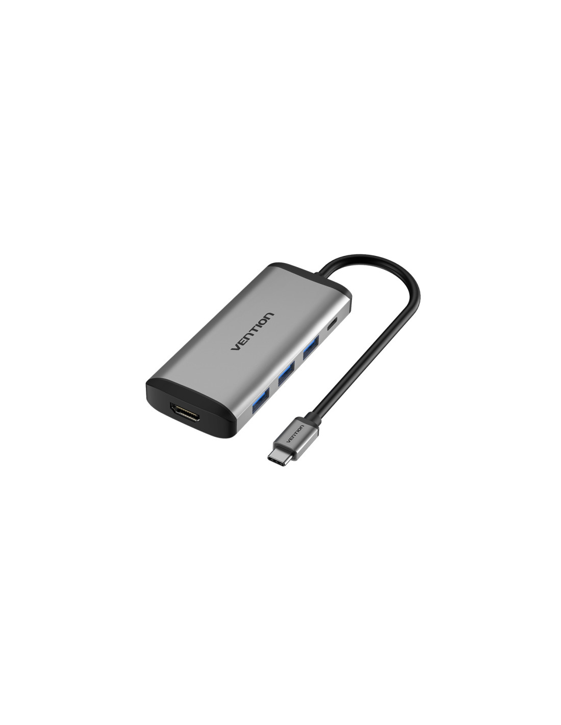 Vention Docking USB Tipo-C CNBHB/ 1xHDMI/ 3xUSB/ 1xUSB Tipo-C PD/ Gris