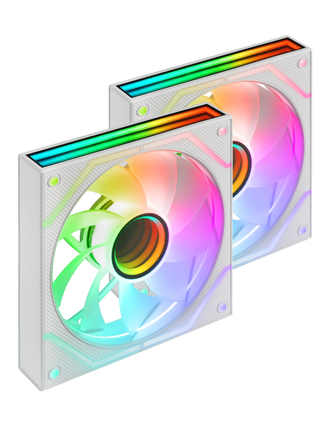 Mars Gaming MF3DPROX2RW sistema de refrigeración para ordenador Carcasa del ordenador Ventilador 12 cm Blanco