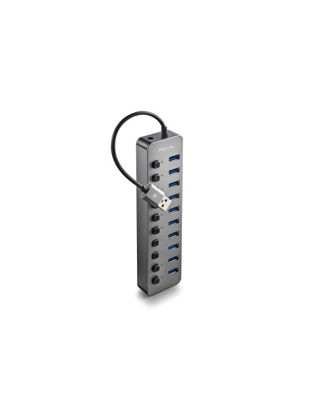 NGS IHUB 10 USB 3.2 Gen 1 (3.1 Gen 1) Type-A 5000 Mbit/s Negro