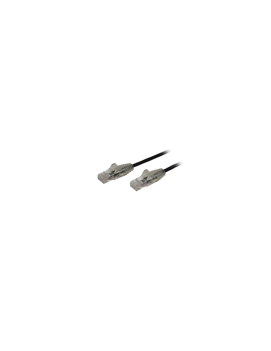 StarTech.com Cable de red Cat6 UTP Delgado con Conectores RJ45 sin Enganches - 0.5M Negro