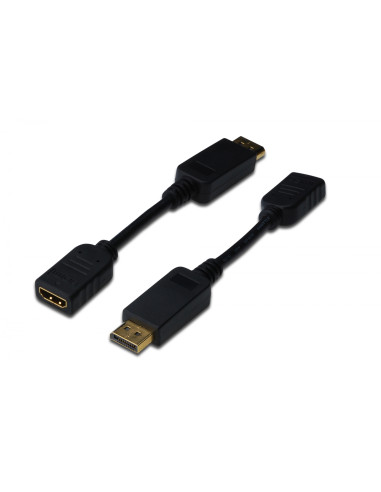 ASSMANN Electronic adaptador de cable de vÍ­deo 0,15 m DisplayPort HDMI Negro