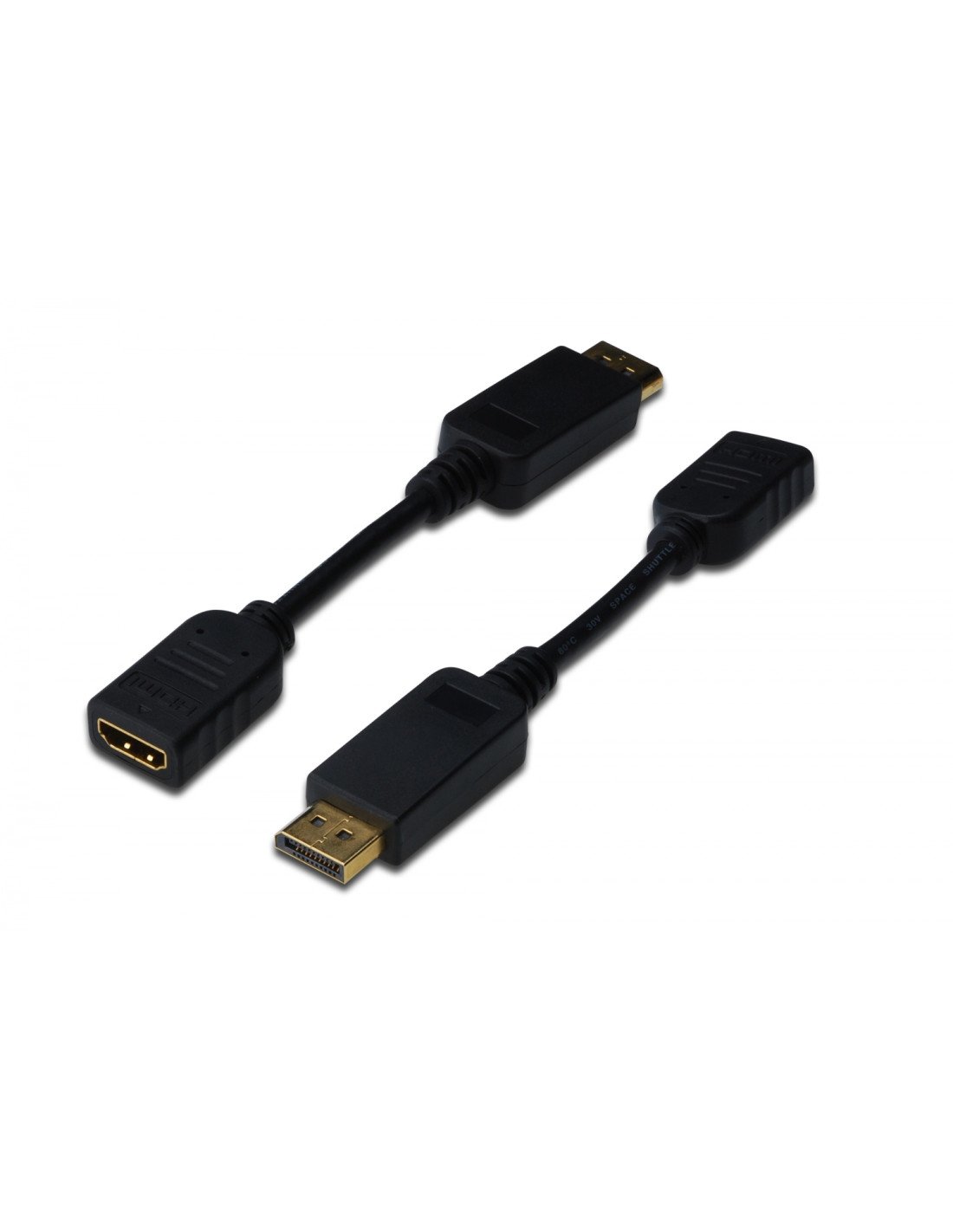 ASSMANN Electronic adaptador de cable de vÍ­deo 0,15 m DisplayPort HDMI Negro