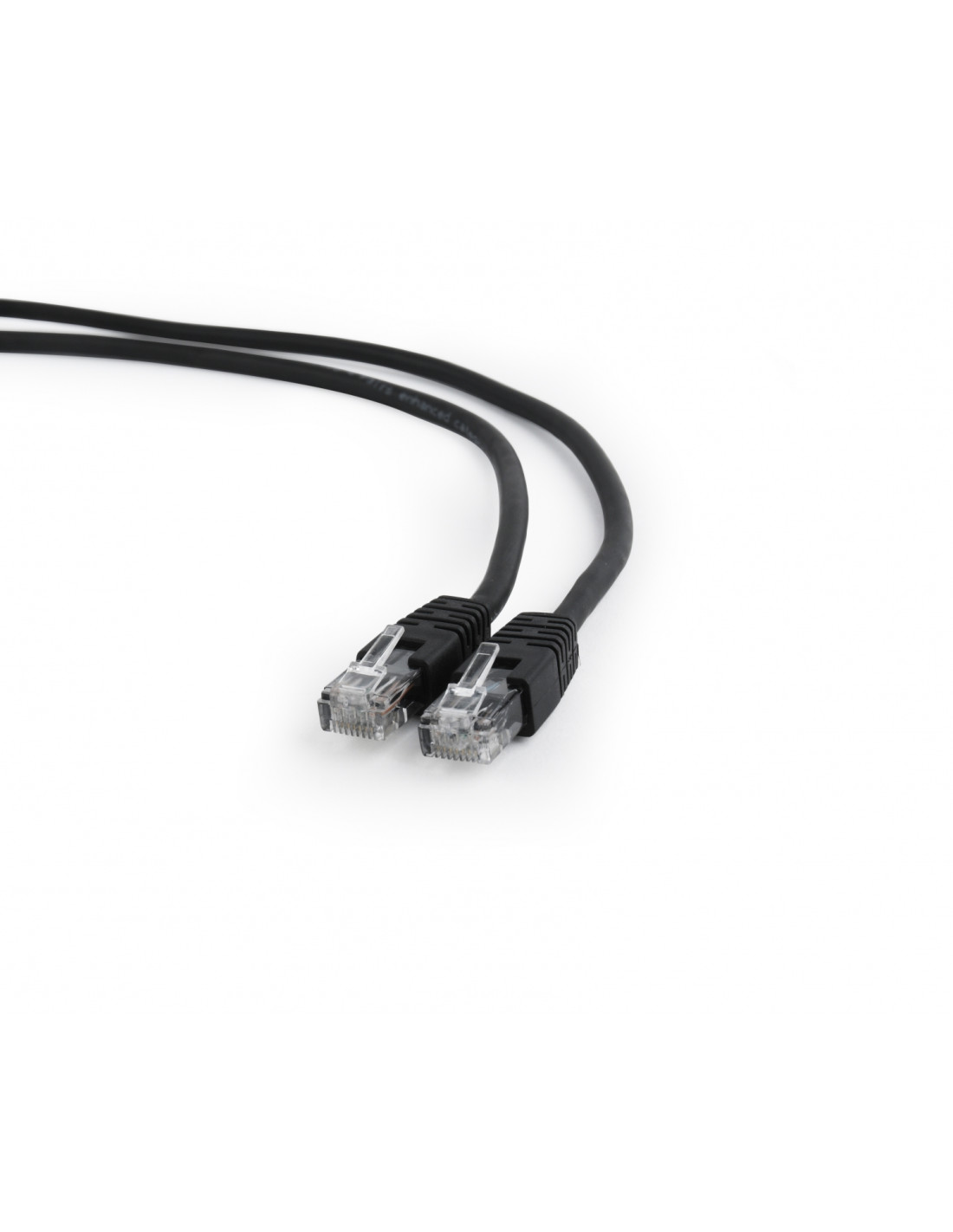 LATIGUILLO GEMBIRD CAT 6 UTP 1METRO NEGRO PP6U-1M/BK