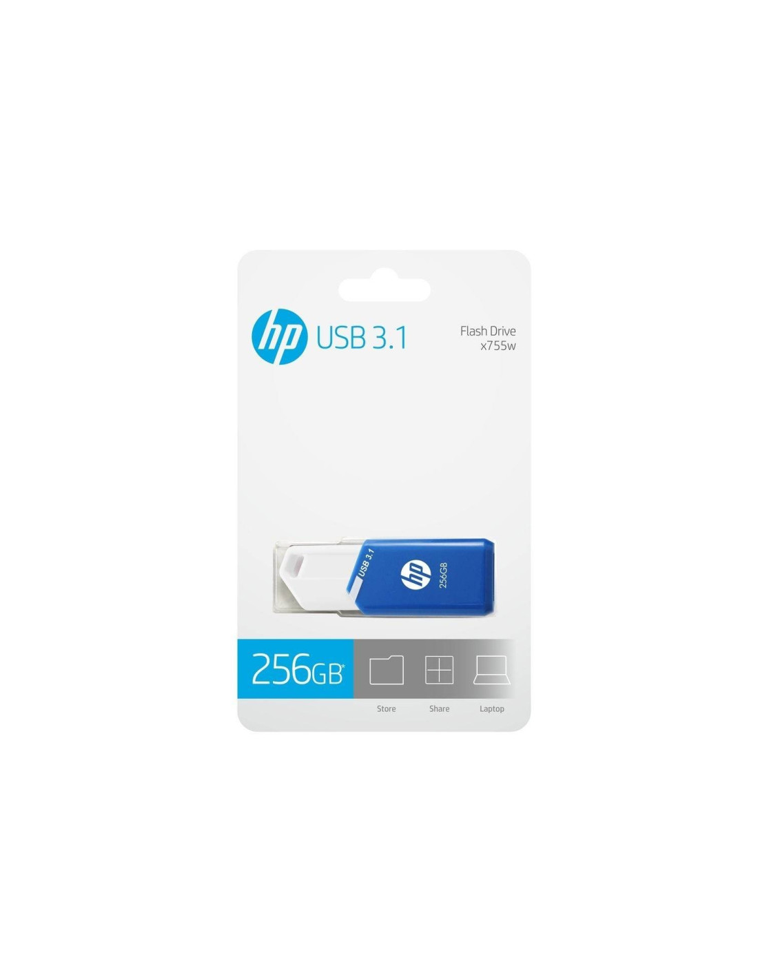 PENDRIVE HP 256GB 3.0 X755W AZUL