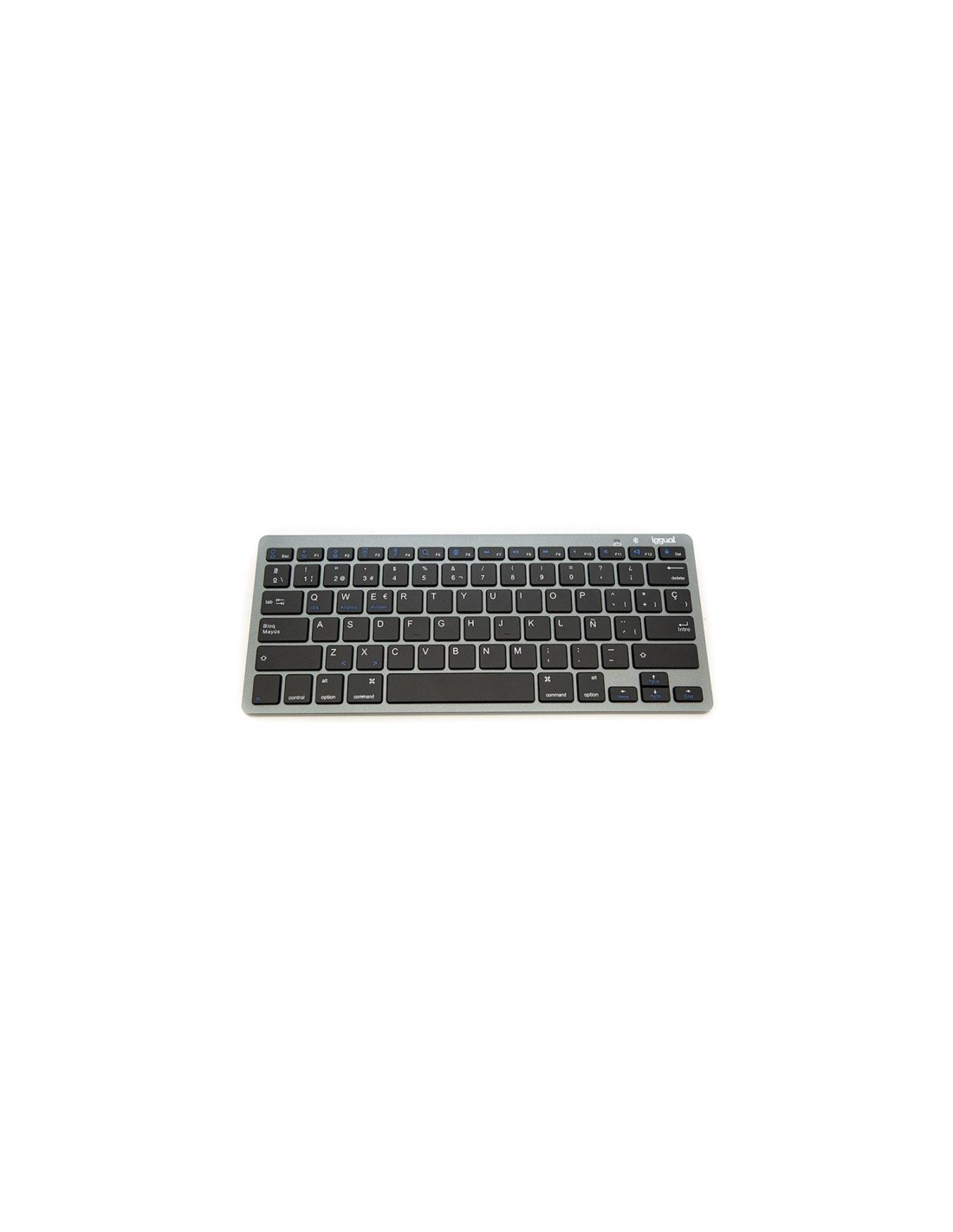 Teclado iggual Bluetooth QWERTY Slim TKL-BT Negro