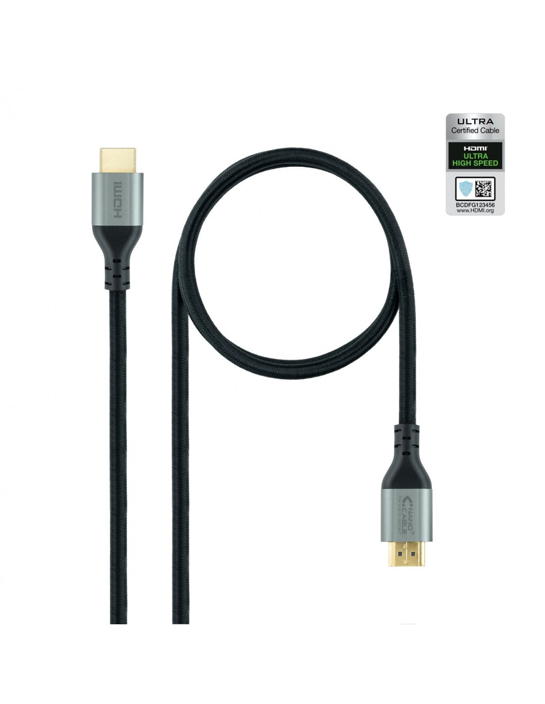 Nanocable Cable HDMI 2.1 Certificado ULTRA HIGH SPEED A/M-A/M, Negro, 1.5 m