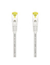 AISENS Cable De Red Latiguillo RJ45 LSZH Cat.7 600 MHz S/FTP PIMF AWG26, Blanco, 0.5 m