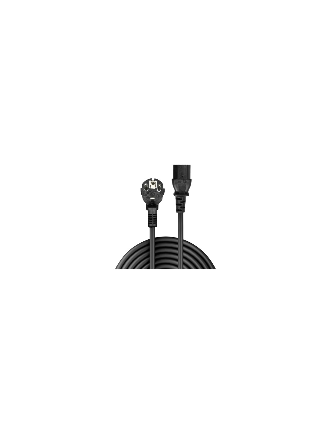 Lindy 30336 cable de transmisión Negro 3 m CEE7/7 C13 acoplador