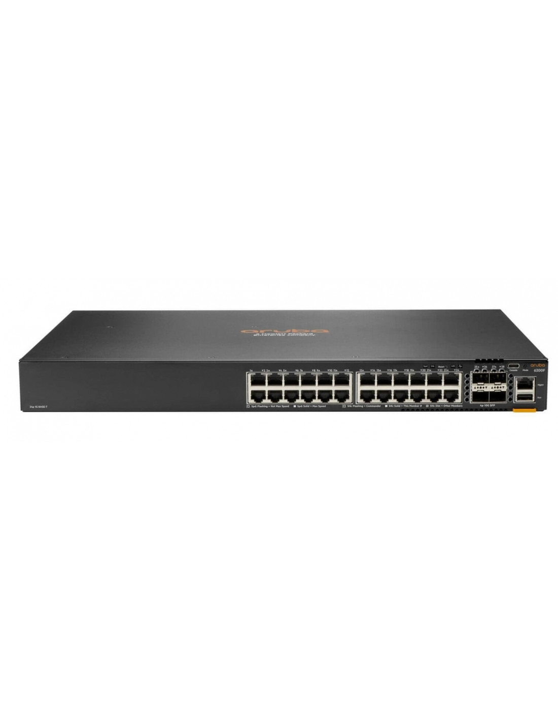 Aruba CX 6200F 24G Class-4 PoE 4SFP+ 370W Gestionado L3 Gigabit Ethernet (10/100/1000) EnergÍa sobre Ethernet (PoE) 1U