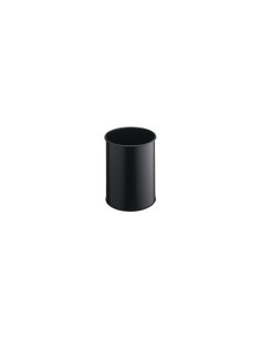 Durable 330101 cubo de basura Alrededor Poliéster, Acero Negro