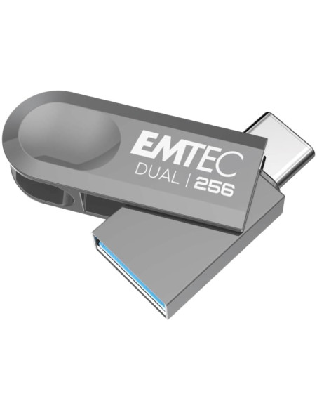Memoria USB Dual 3.2 256GB USB-C y USB-A Emtec D280