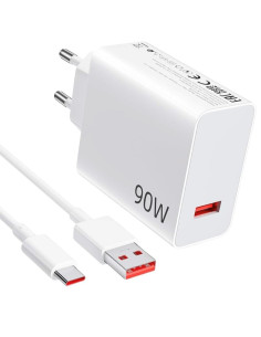 Xiaomi 90W Hyper Charge Combo Cargador Inteligente USB-A con Cable