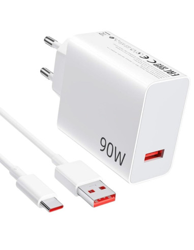 Xiaomi 90W Hyper Charge Combo Cargador Inteligente USB-A con Cable