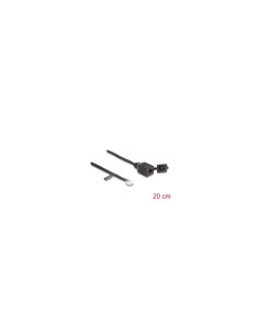 DeLOCK Cable RJ12 macho a RJ12 hembra con tapa protectora 20 cm negro 2