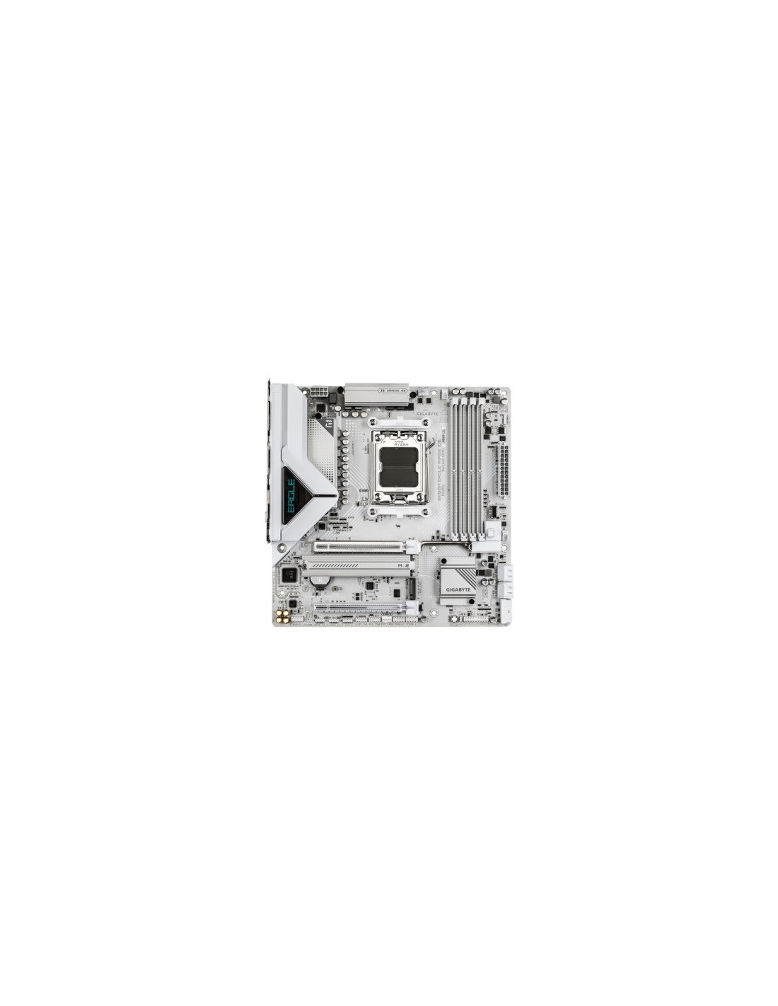 GIGABYTE B850M EAGLE WIFI6E ICE Placa Base – Procesadores AMD Ryzen serie 9000, VRM digital de 8+2+2 fases, hasta 8200 MHz DDR5 