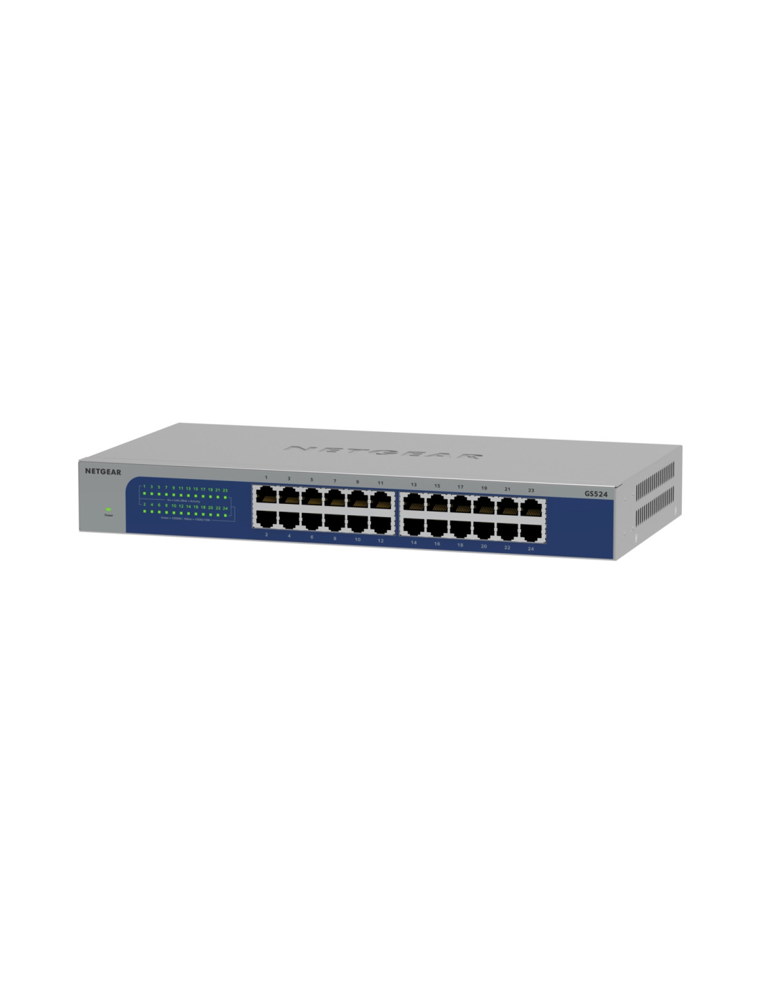 NETGEAR GS524-300EUS switch No administrado Gigabit Ethernet (10/100/1000) Gris