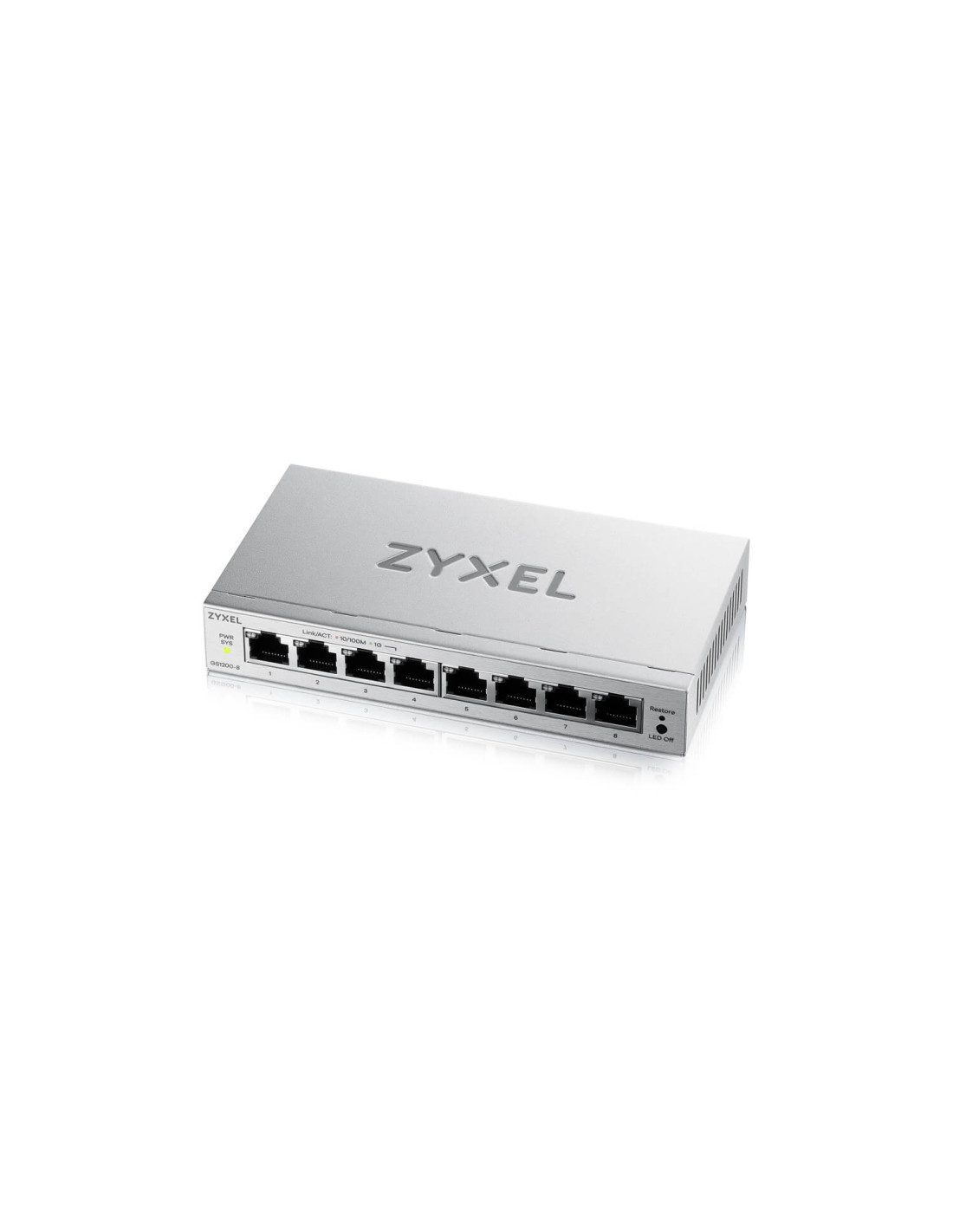 Zyxel GS1200-8V3 Gestionado L2 Gigabit Ethernet (10/100/1000) Escritorio Gris