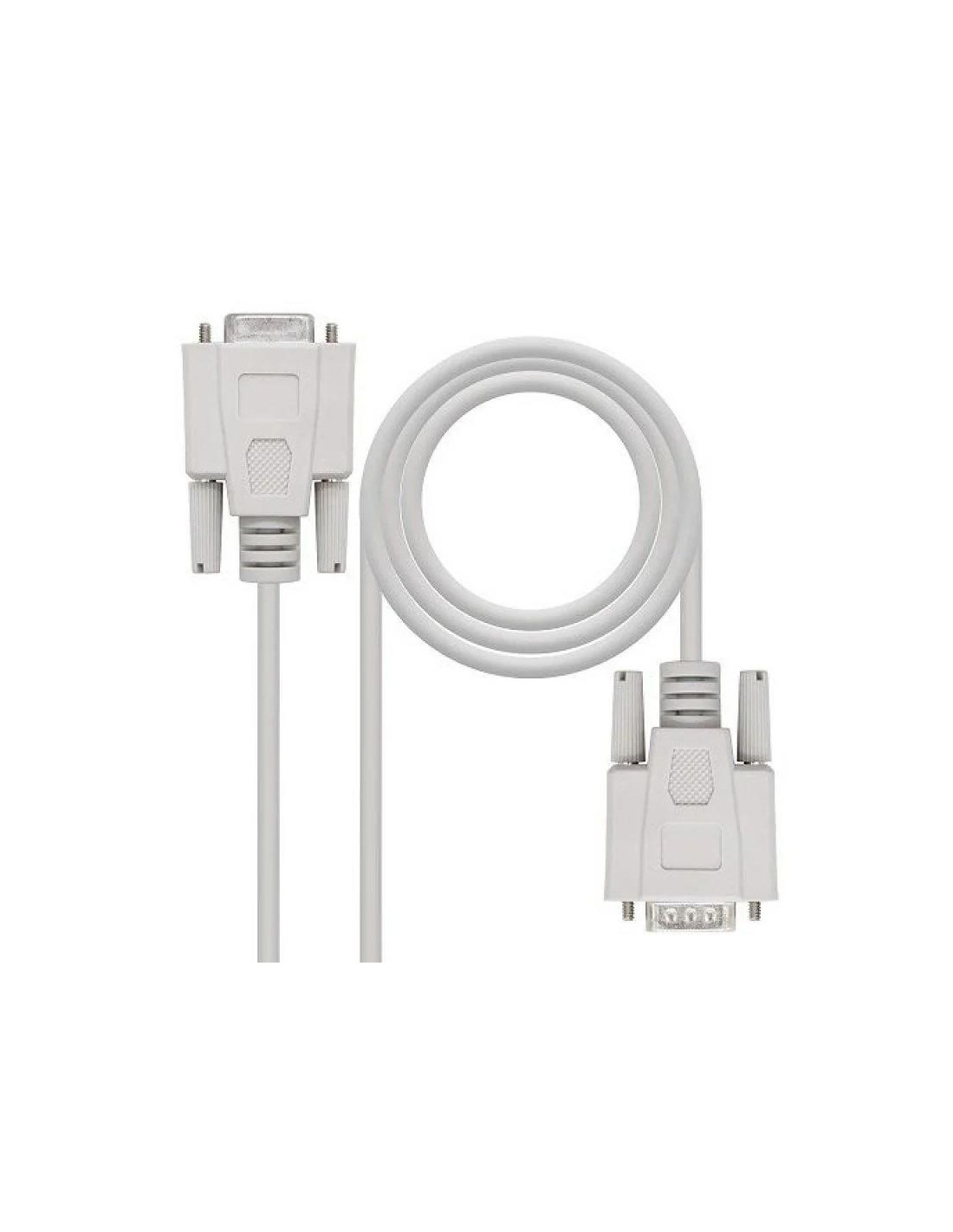 CABLE SERIE NANOCABLE RS232 DB9/M - DB9/H 3M WHITE