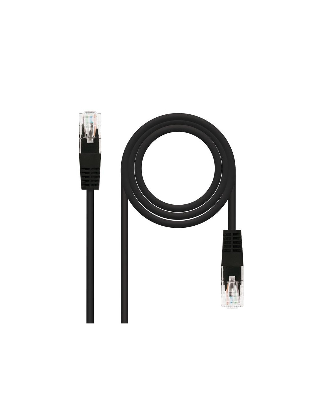 CABLE DE RED CAT.6 UTP 1M NANOCABLE BLACK