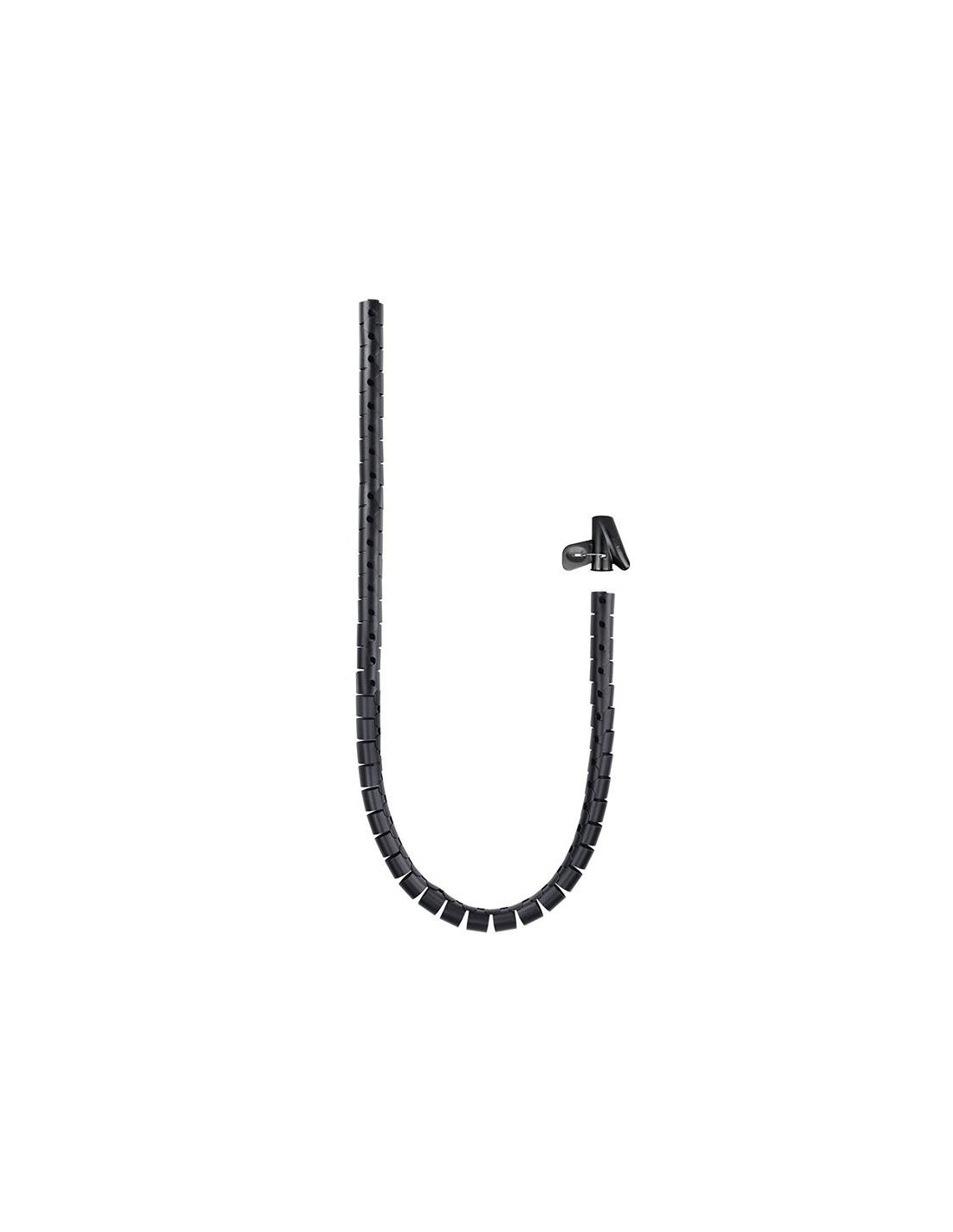 ORGANIZADOR DE CABLE NANOCABLE FLEXIBLE 25MM 1M BLACK
