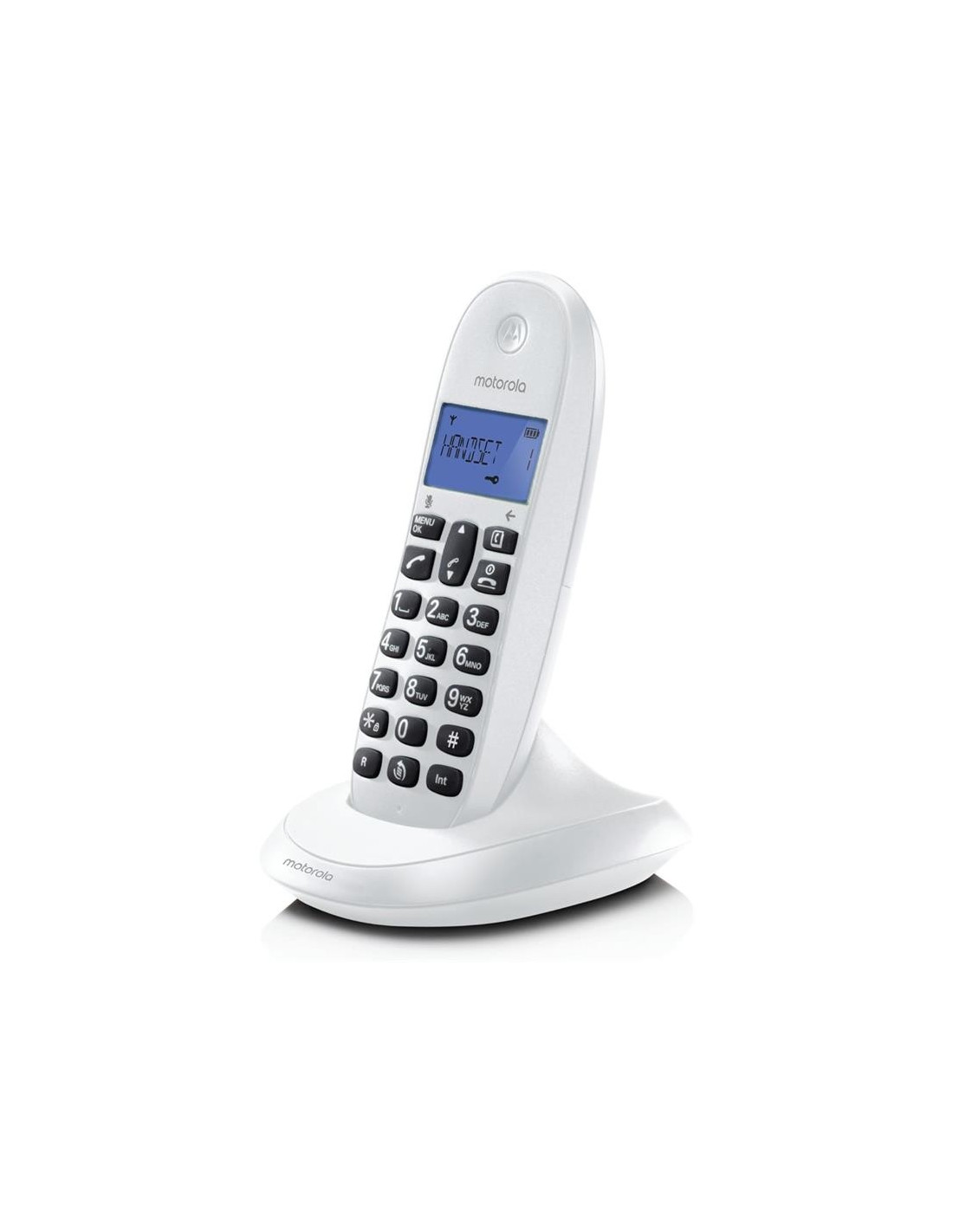 TELEFONO MOTOROLA C1001 CALL BLOCKING DECT WIRELESS WHITE