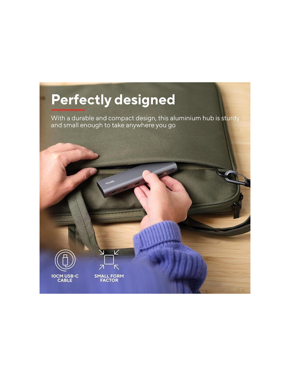 HUB USB-C TRUST 5 PUERTOS HALYX USB-C 3.2