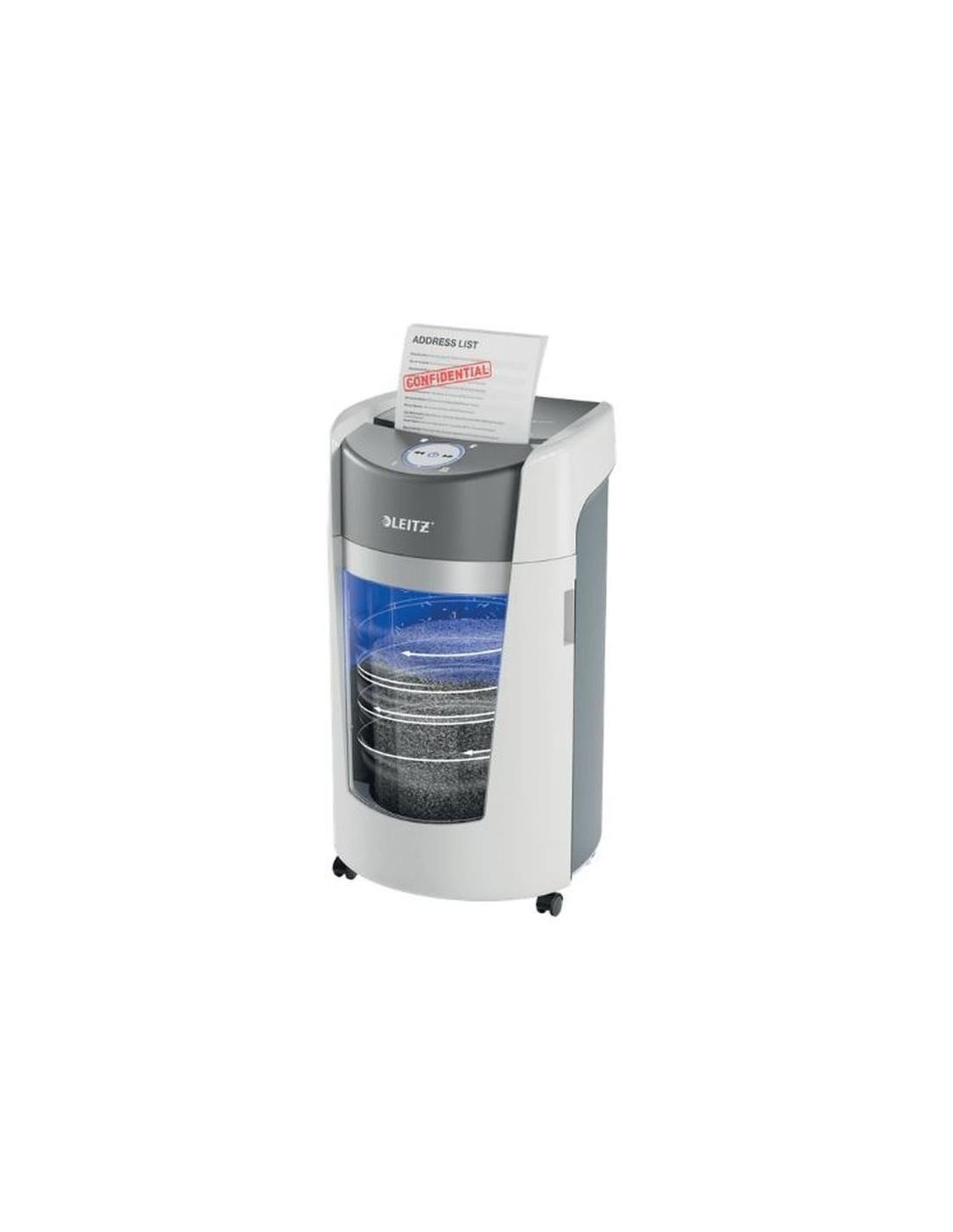 DESTRUCTORA LEITZ IQ OPTIMAX OFFICE P5 AUTOMATICA 35L WHITE