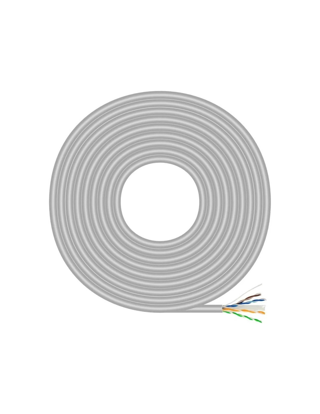 CABLE DE RED BOBINA CAT.6 UTP 100M AISENS GREY