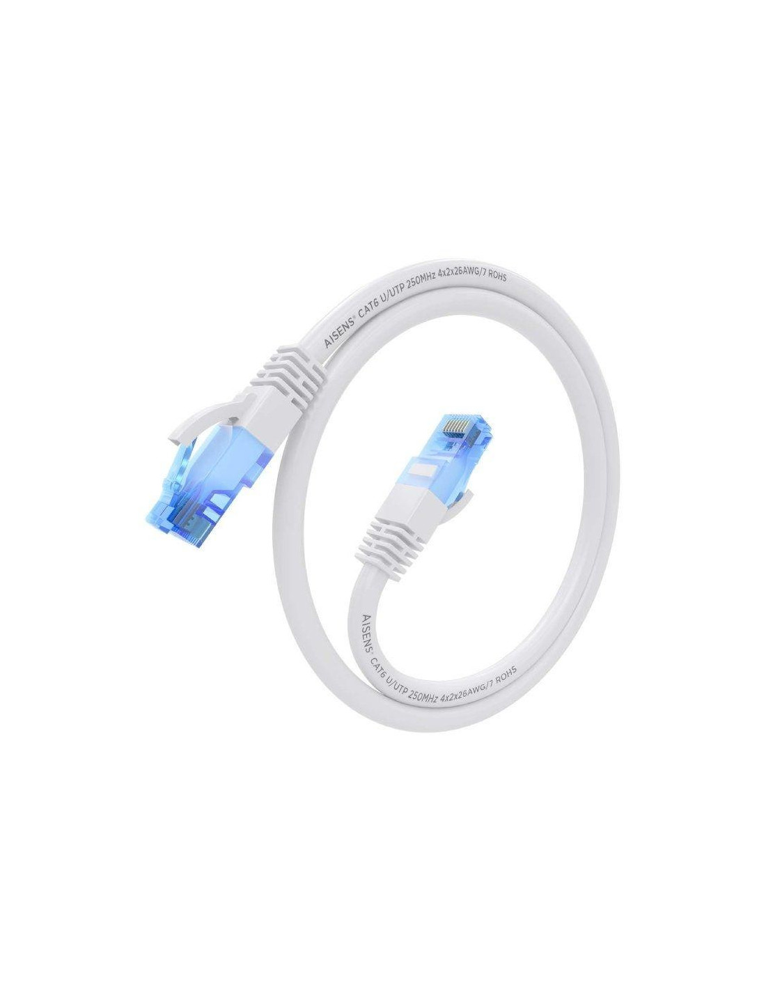 CABLE DE RED CAT.6 UTP 1M AISENS WHITE