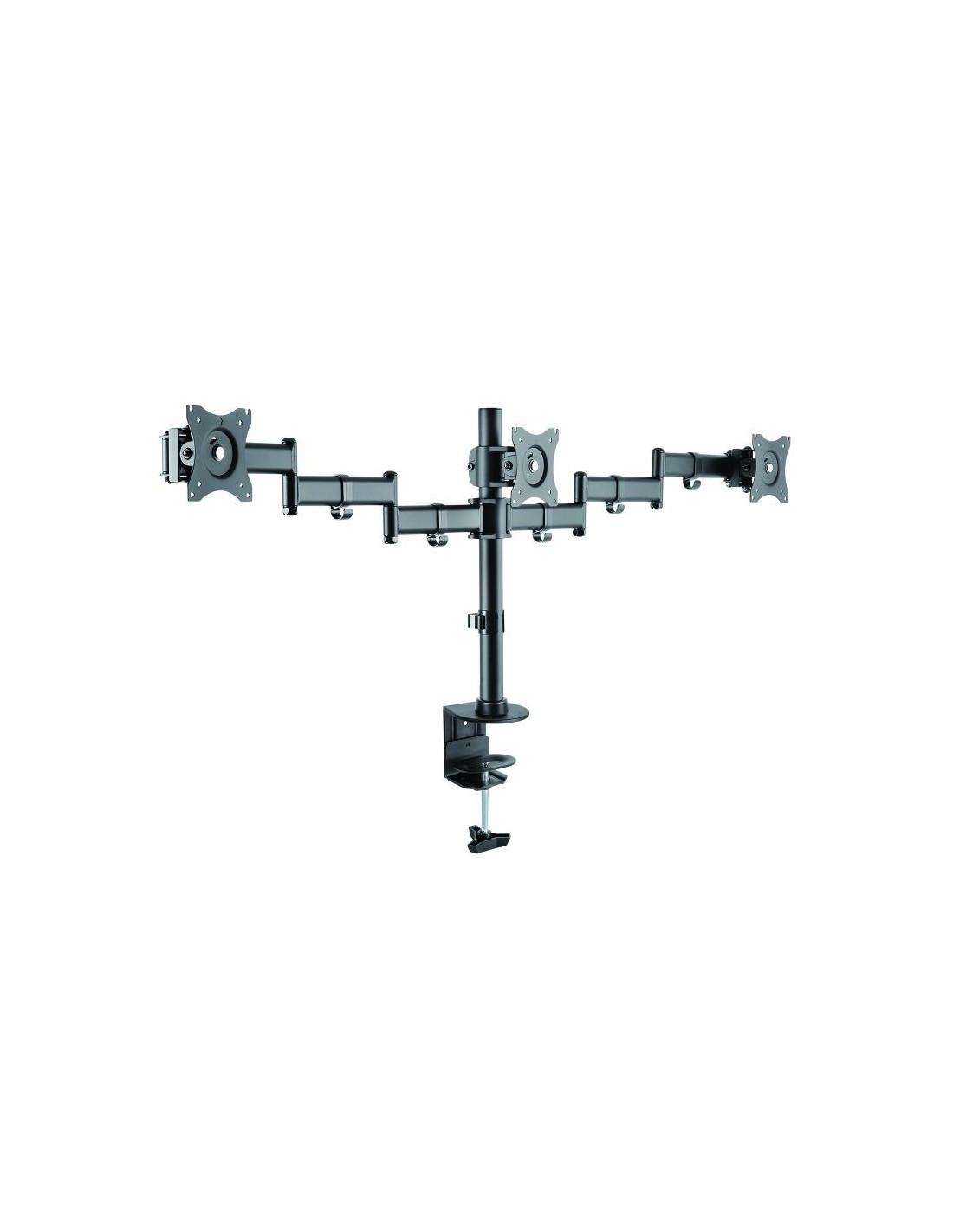 SOPORTE DE MESA TV/MONITOR TOOQ 13-27 8KG 2 BRAZOS PARA 3 PANTALLAS