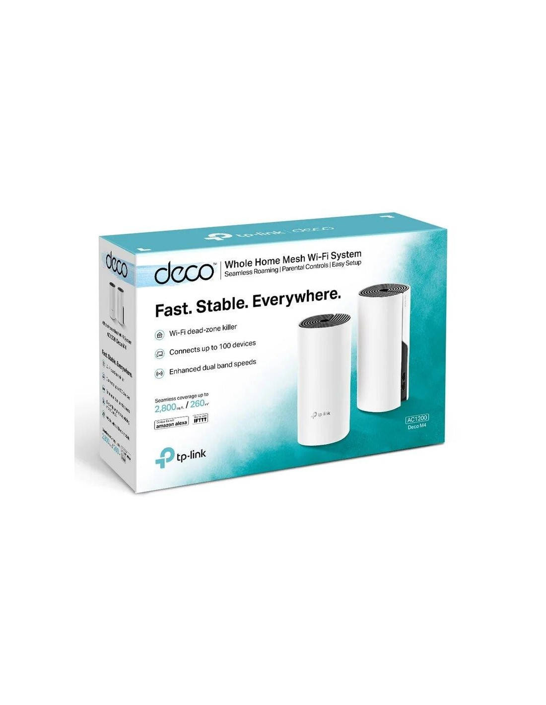 WIRELESS REPEATER TP-LINK AC1200 HOME MESH PACK 2 DECO M4