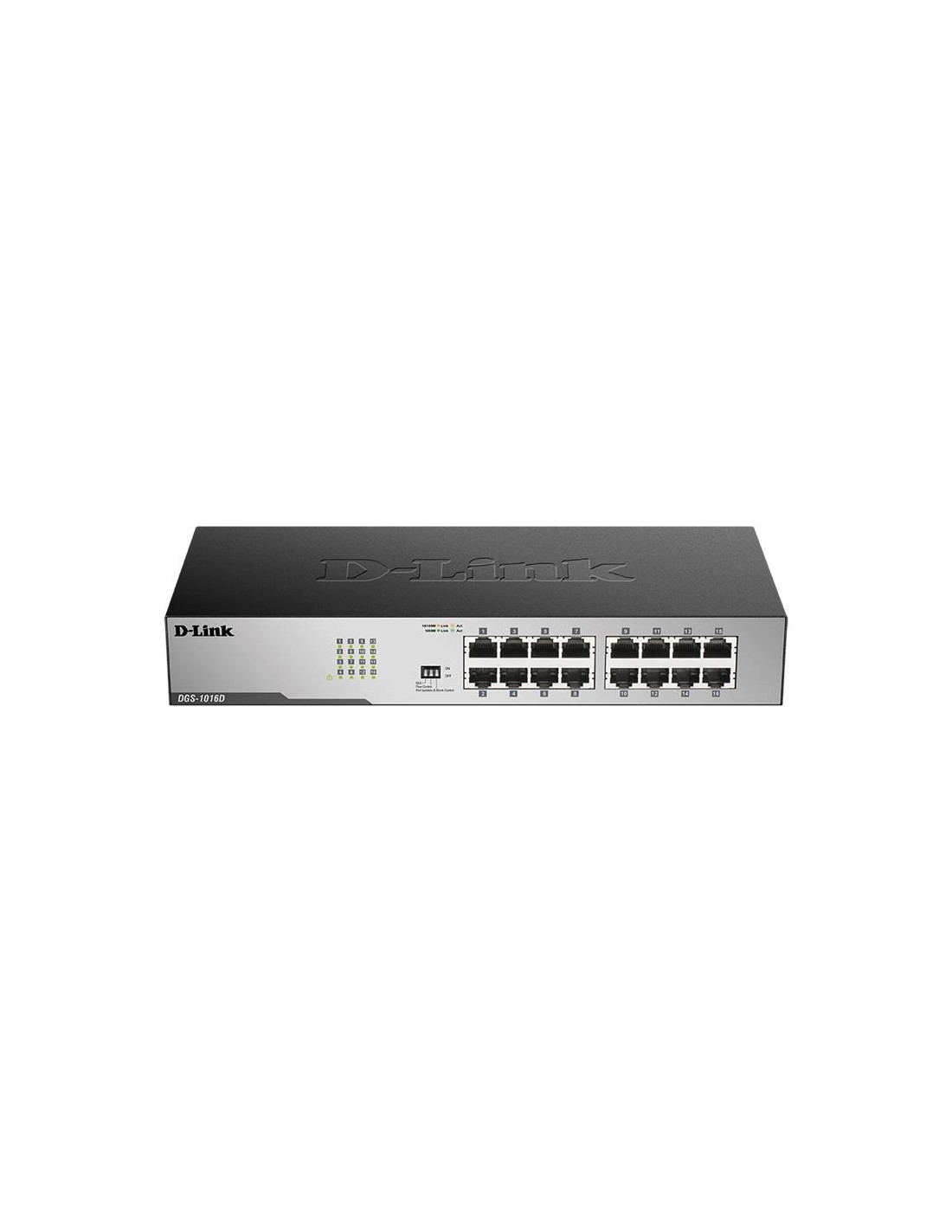 SWITCH D-LINK GIGABIT 16 PORTS DGS-1016D RACK