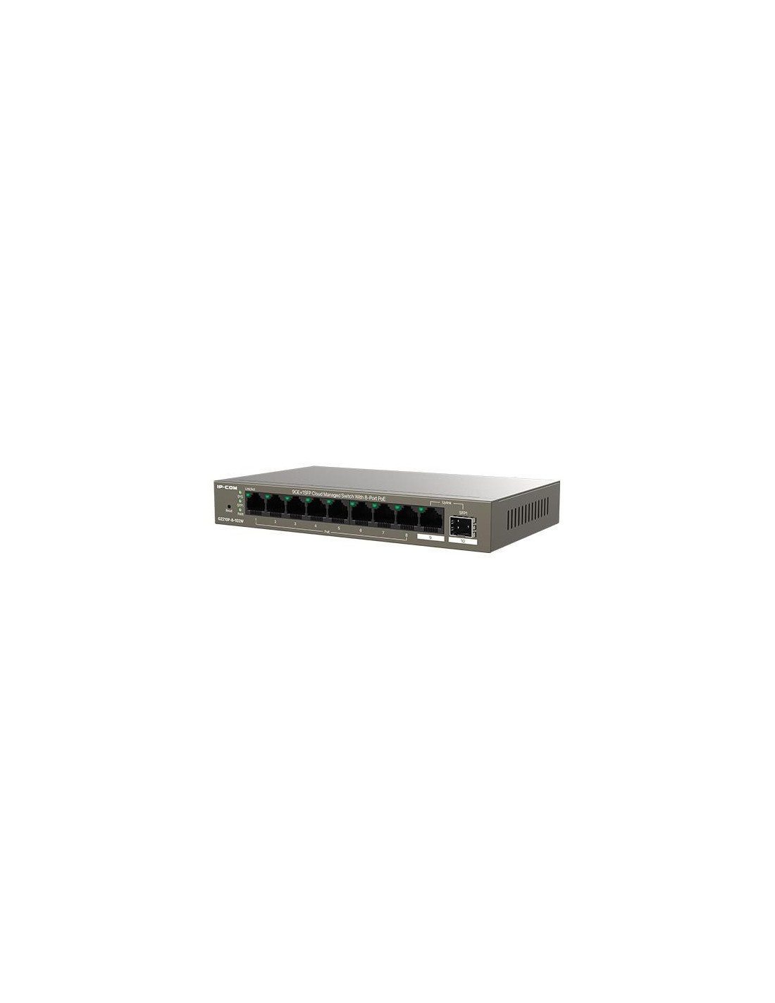 SWITCH IP-COM 9 PUERTOS 9GE+ 1SFP POE GESTIONABLE
