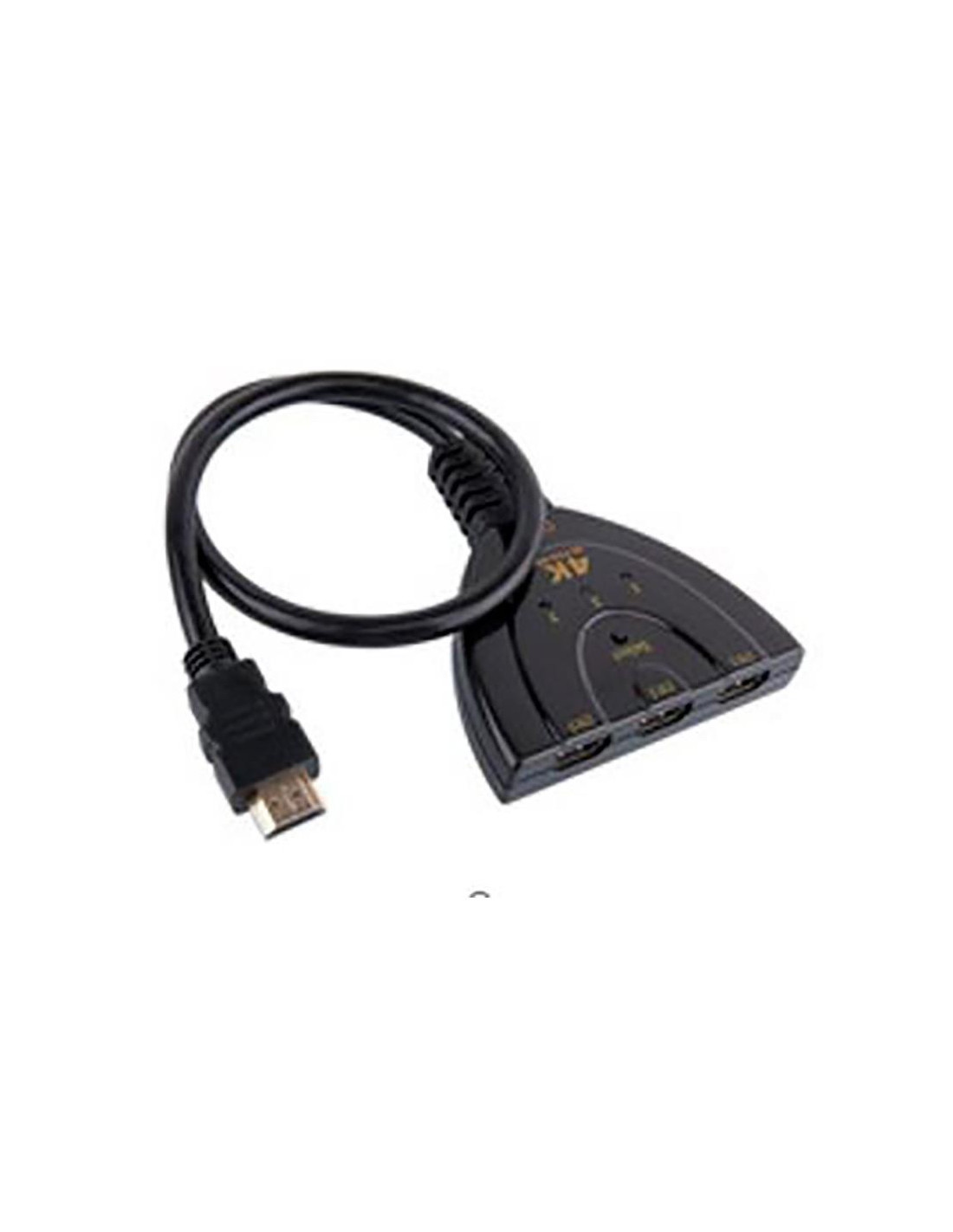 ADAPTADOR ONEWAY HDMI 3X1 SPLITTER 4K BLACK