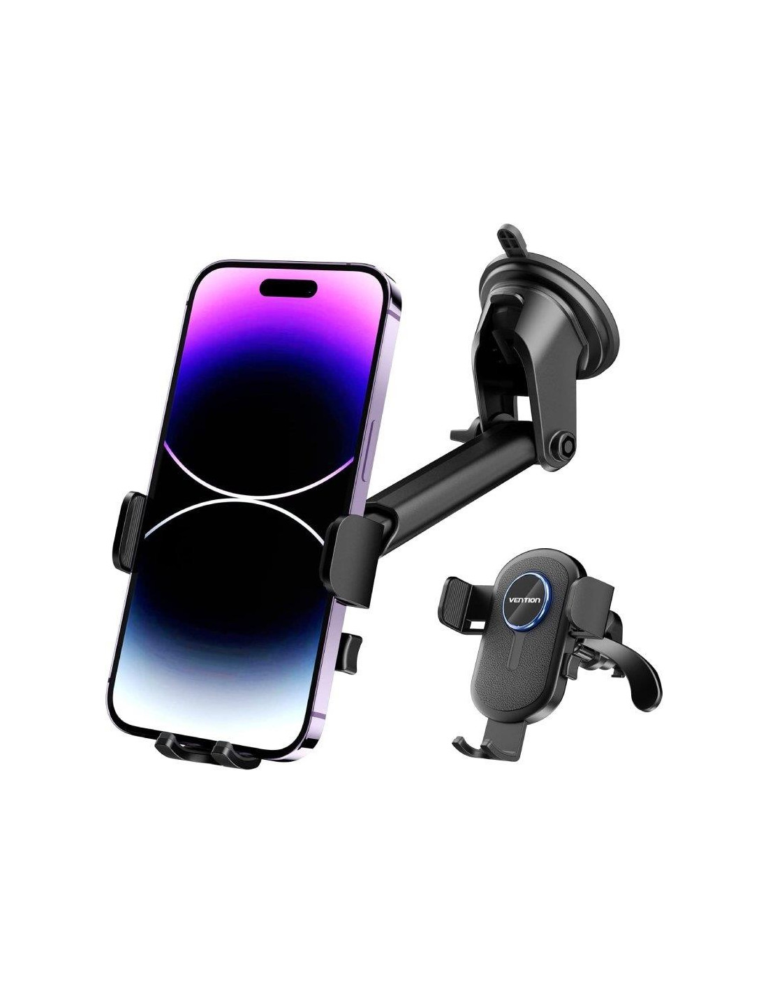 SOPORTE VENTION KCVB0 COCHE PARA SMARTPHONE 4.7-7.2 VENTOSA BLACK