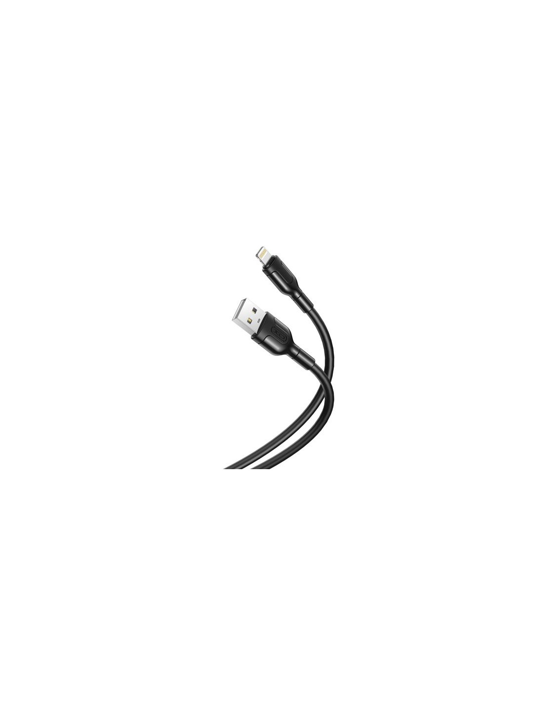 CABLE NB212 SILICONA USB - LIGHTNING | 2.1A | 1 MTR | NEGRO XO