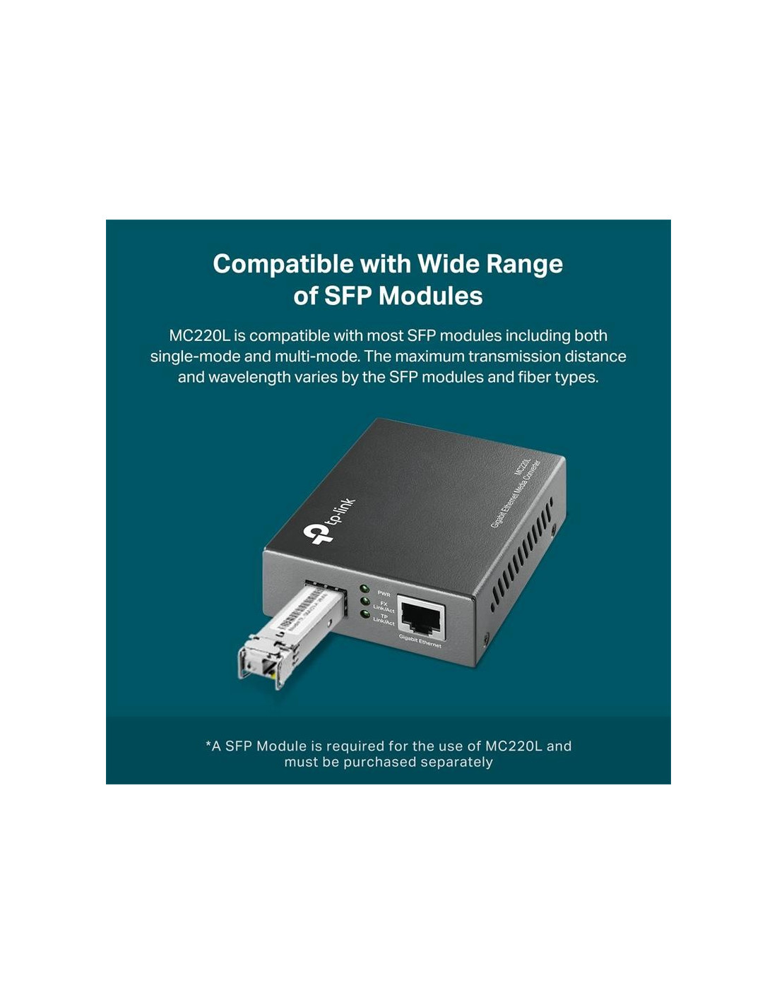 CONVERSOR TP-LINK RJ45 A FIBRA